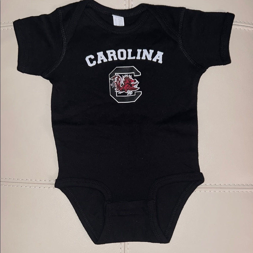 South Carolina Gamecocks Black Onesie, Size: 6 months